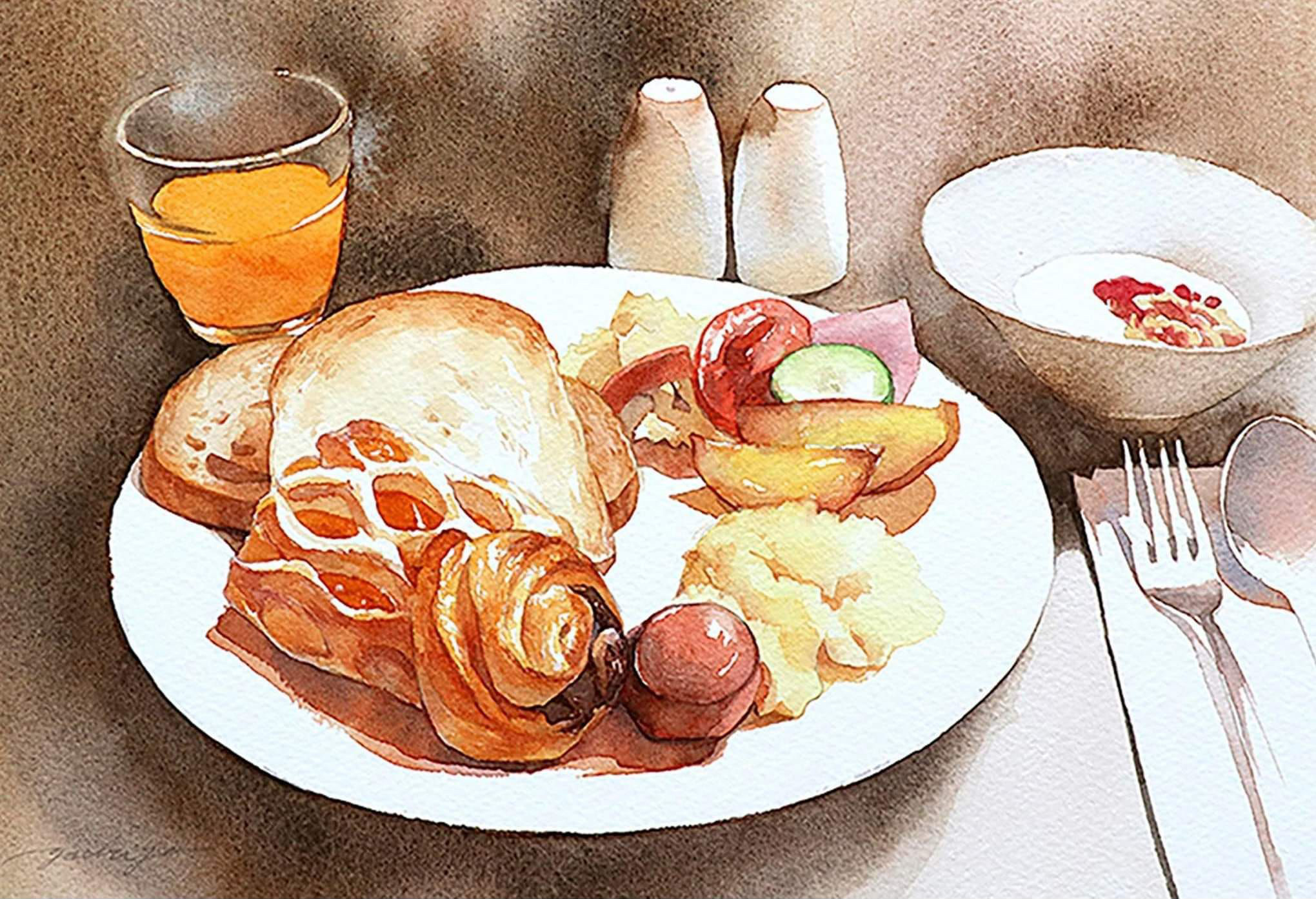 Hotel breakfast in Prague/関野 八千代