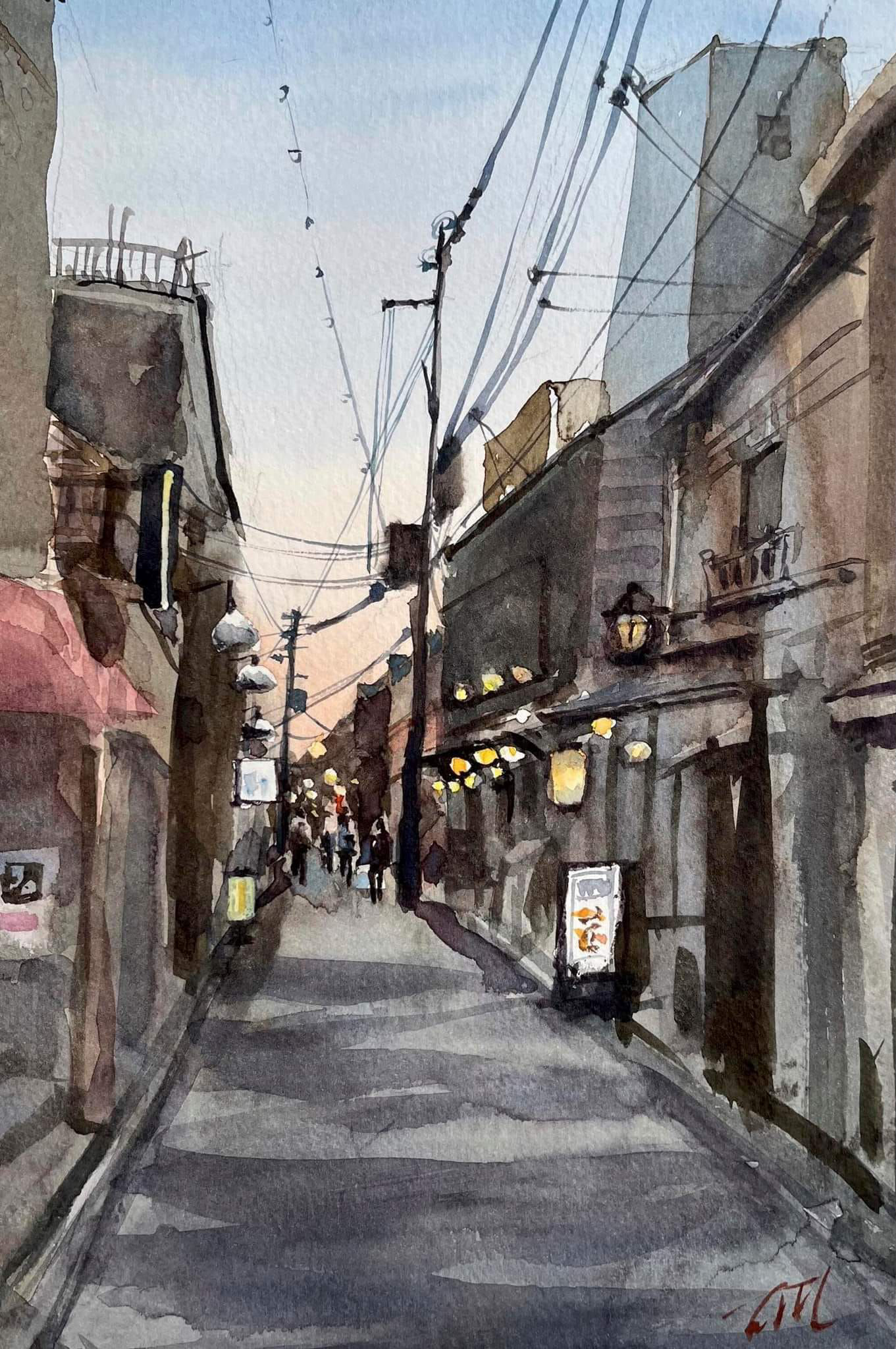 Back Alley of kyoto at Dusk/松井 孝子